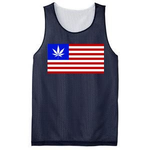 American USA Weed Flag Mesh Reversible Basketball Jersey Tank