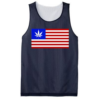 American USA Weed Flag Mesh Reversible Basketball Jersey Tank