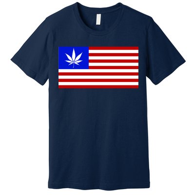 American USA Weed Flag Premium T-Shirt