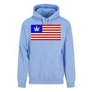 American USA Weed Flag Unisex Surf Hoodie