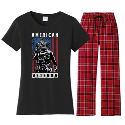 American Veteran Women's Flannel Pajama Set