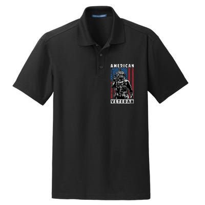 American Veteran Dry Zone Grid Polo