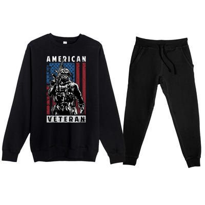 American Veteran Premium Crewneck Sweatsuit Set