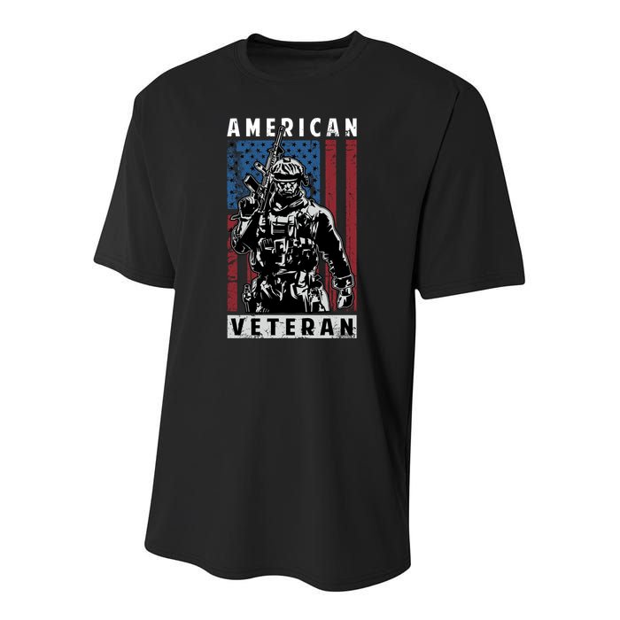 American Veteran Youth Performance Sprint T-Shirt