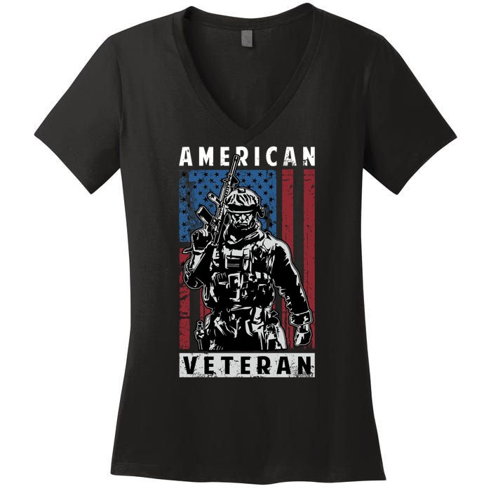 American Veteran Women's V-Neck T-Shirt