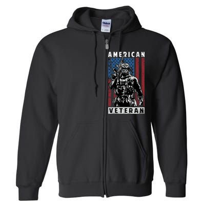 American Veteran Full Zip Hoodie