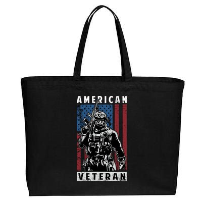 American Veteran Cotton Canvas Jumbo Tote