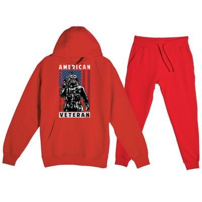 American Veteran Premium Hooded Sweatsuit Set