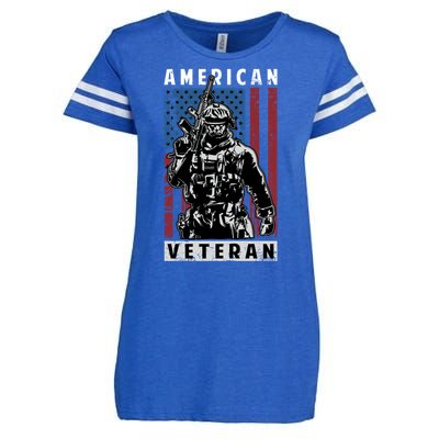 American Veteran Enza Ladies Jersey Football T-Shirt