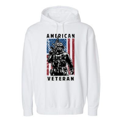 American Veteran Garment-Dyed Fleece Hoodie