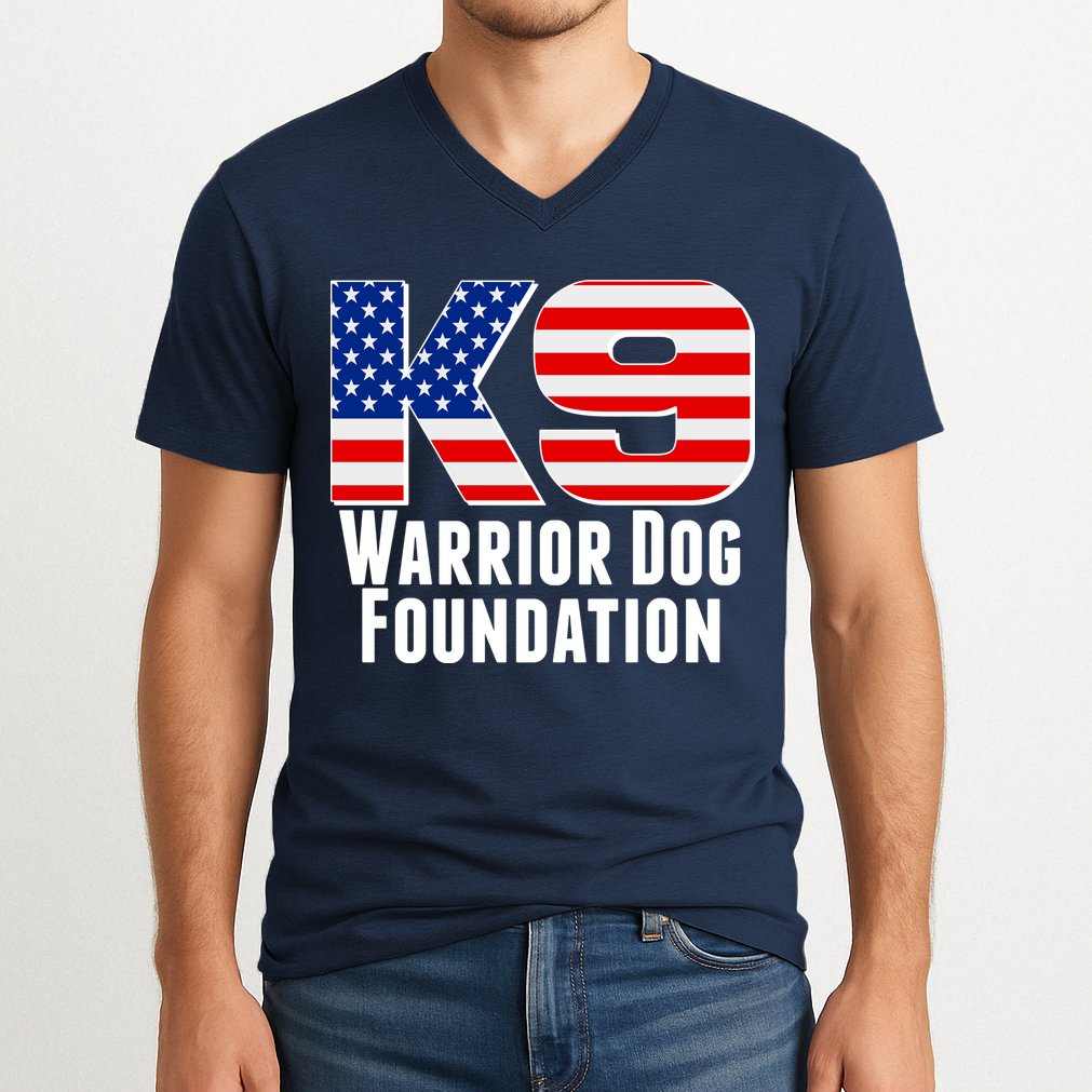 American Warrior K9 Dog Foundation V-Neck T-Shirt