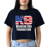 American Warrior K9 Dog Foundation Women's Crop Top Tee