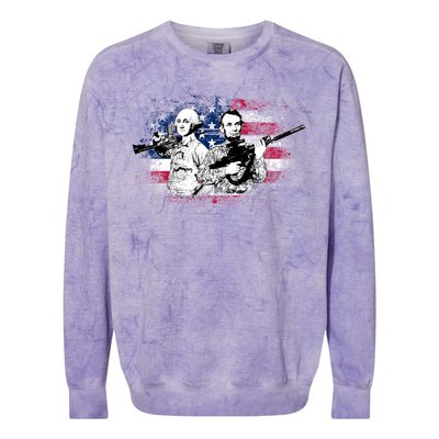 American Washington Lincoln Soldiers Colorblast Crewneck Sweatshirt