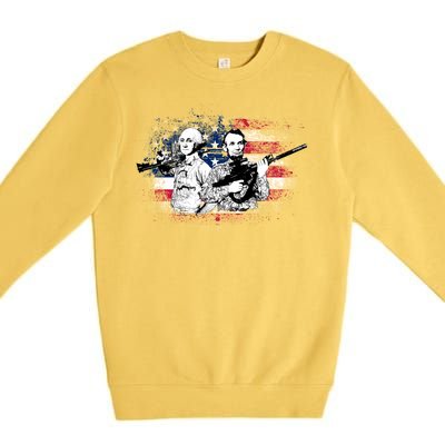 American Washington Lincoln Soldiers Premium Crewneck Sweatshirt