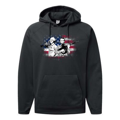 American Washington Lincoln Soldiers Performance Fleece Hoodie