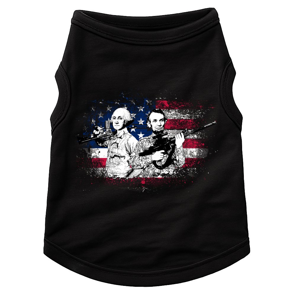 American Washington Lincoln Soldiers Doggie Tank