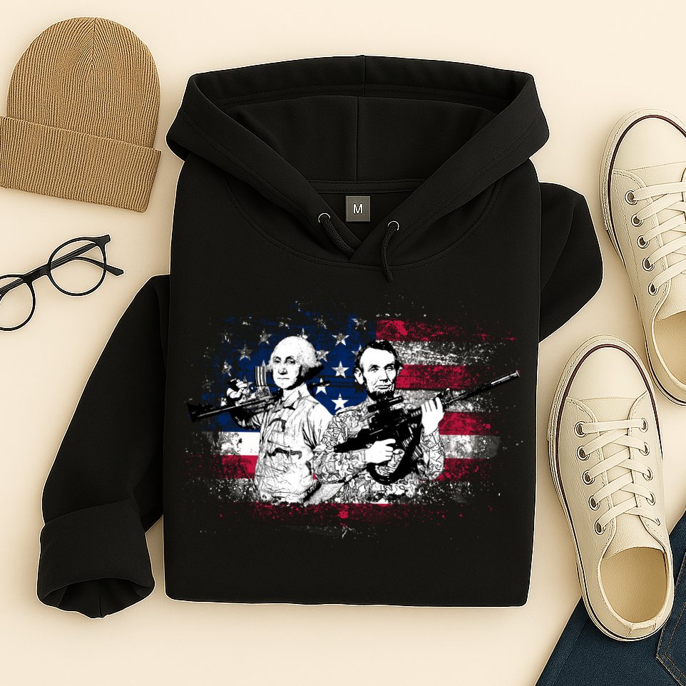 American Washington Lincoln Soldiers Hoodie