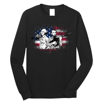 American Washington Lincoln Soldiers Long Sleeve Shirt