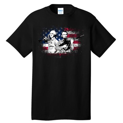 American Washington Lincoln Soldiers Tall T-Shirt