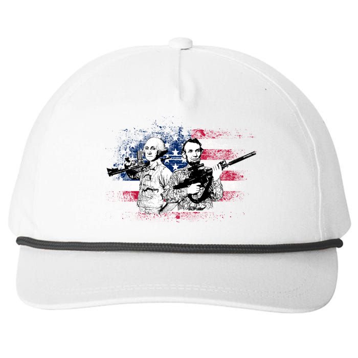 American Washington Lincoln Soldiers Snapback Five-Panel Rope Hat