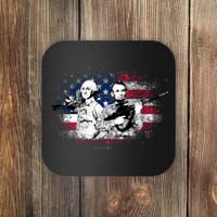 American Washington Lincoln Soldiers Coaster