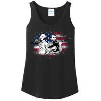 American Washington Lincoln Soldiers Ladies Essential Tank