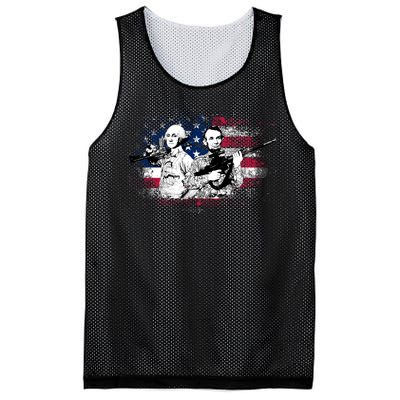 American Washington Lincoln Soldiers Mesh Reversible Basketball Jersey Tank