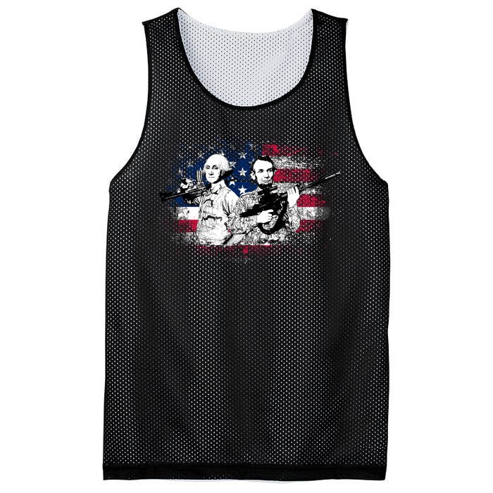 American Washington Lincoln Soldiers Mesh Reversible Basketball Jersey Tank