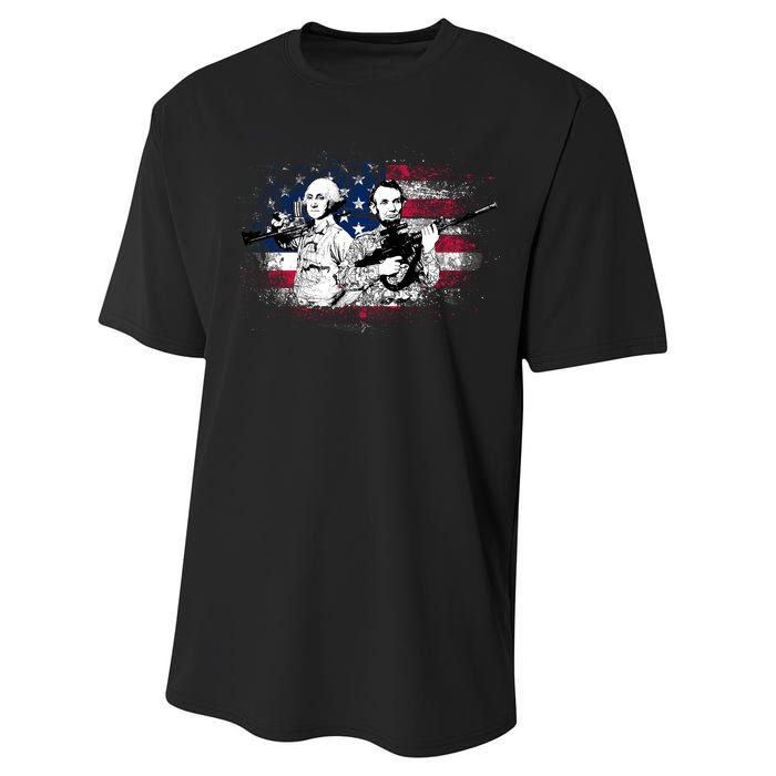 American Washington Lincoln Soldiers Performance Sprint T-Shirt