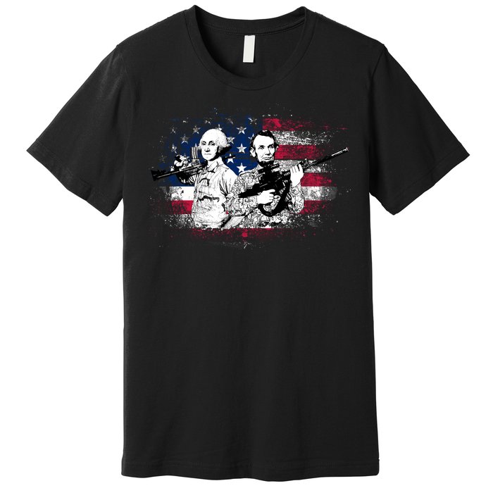 American Washington Lincoln Soldiers Premium T-Shirt