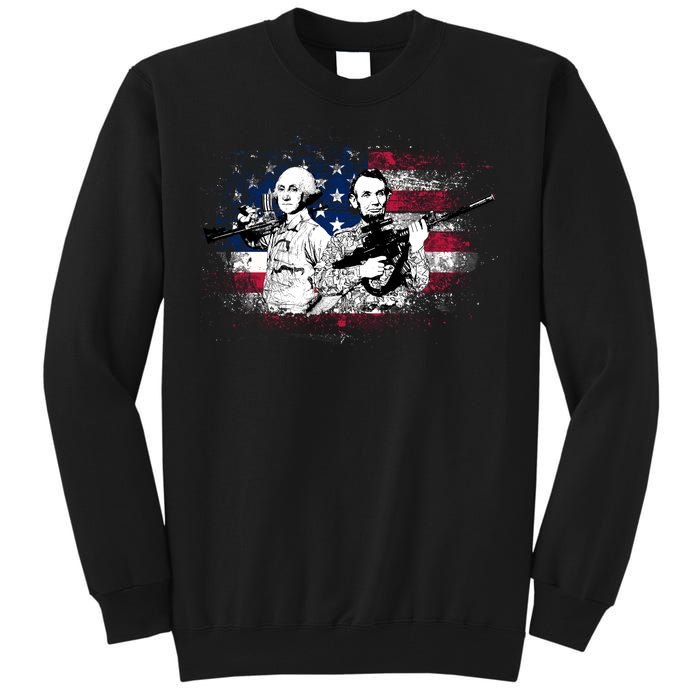 American Washington Lincoln Soldiers Tall Sweatshirt