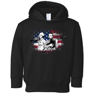 American Washington Lincoln Soldiers Toddler Hoodie