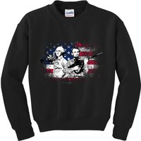 American Washington Lincoln Soldiers Kids Sweatshirt