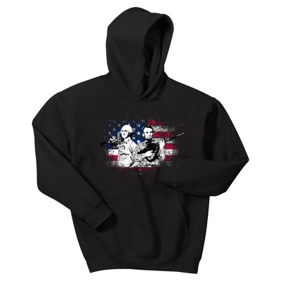 American Washington Lincoln Soldiers Kids Hoodie