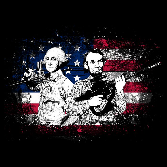 American Washington Lincoln Soldiers Kids T-Shirt