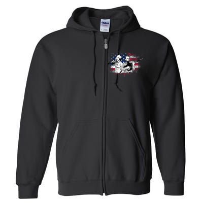 American Washington Lincoln Soldiers Full Zip Hoodie