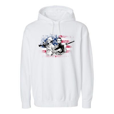 American Washington Lincoln Soldiers Garment-Dyed Fleece Hoodie