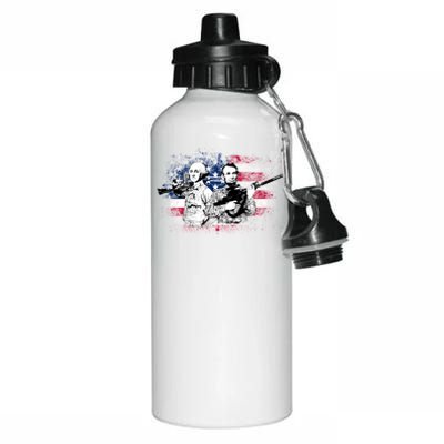 American Washington Lincoln Soldiers Aluminum Water Bottle