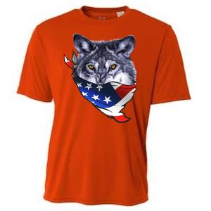 American Wolf USA Bandanna Cooling Performance Crew T-Shirt