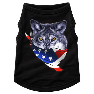 American Wolf USA Bandanna Doggie Tank