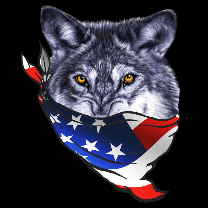 American Wolf USA Bandanna Hoodie