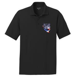 American Wolf USA Bandanna PosiCharge RacerMesh Polo