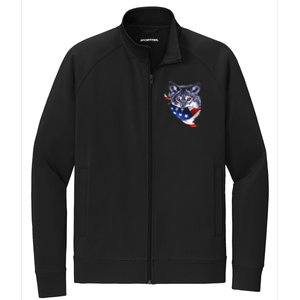 American Wolf USA Bandanna Stretch Full-Zip Cadet Jacket