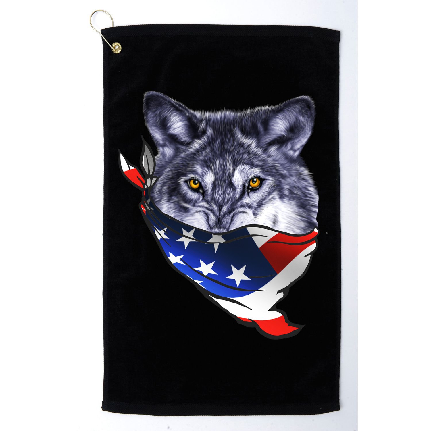 American Wolf USA Bandanna Golf Towel
