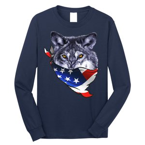 American Wolf USA Bandanna Long Sleeve Shirt