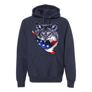 American Wolf USA Bandanna Premium Hoodie