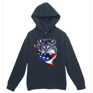 American Wolf USA Bandanna Urban Pullover Hoodie