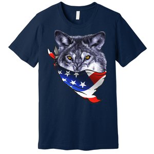 American Wolf USA Bandanna Premium T-Shirt