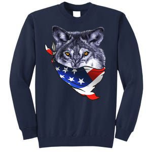 American Wolf USA Bandanna Tall Sweatshirt