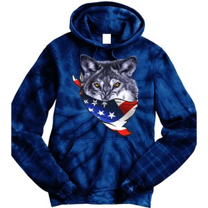 American Wolf USA Bandanna Tie Dye Hoodie